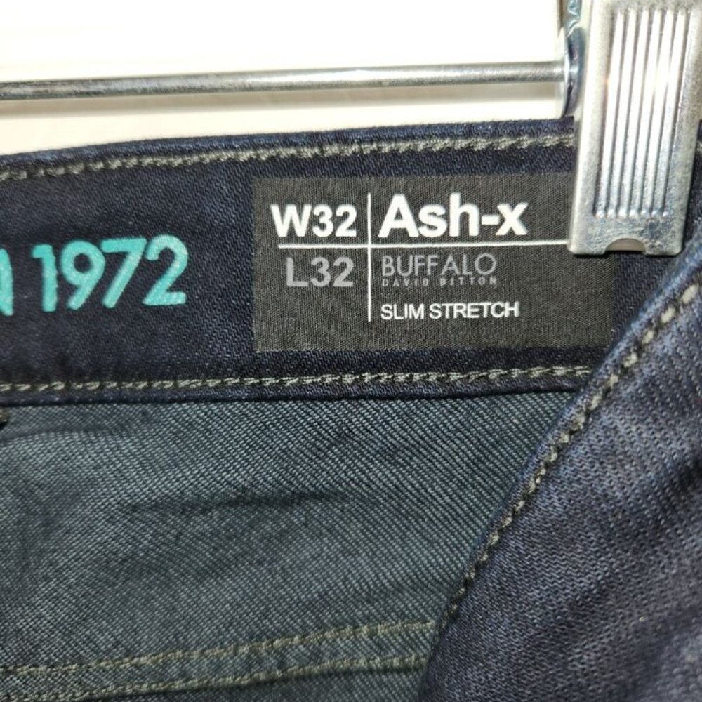 NEW Buffalo David Bitton 1972 Ash-x Slim Stretch Jeans Dark Wash Men's 32x32 - Picture 5 of 9